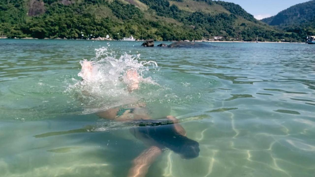Апартаменти Kitnet Aconchegante A 200M Da Praia Ангра-дус-Рейс Екстер'єр фото